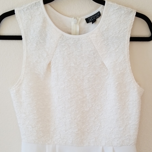 NWT Topshop White Dress - Picture 2 of 4
